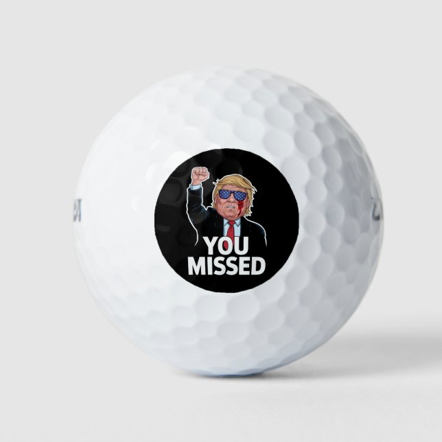 Pelotas De Golf Extrañaste a Donald Trump (Anverso)