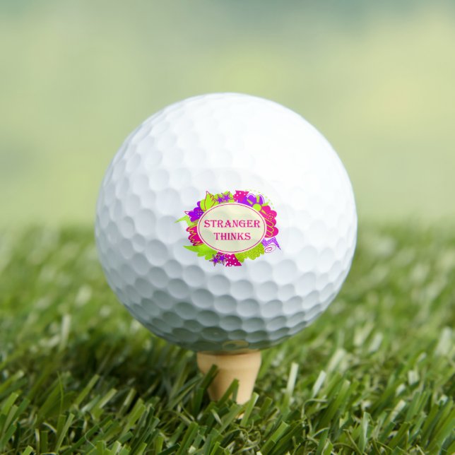 Pelotas De Golf Extraño piensa cita al estilo de programa de tv de (Camiseta in situ)