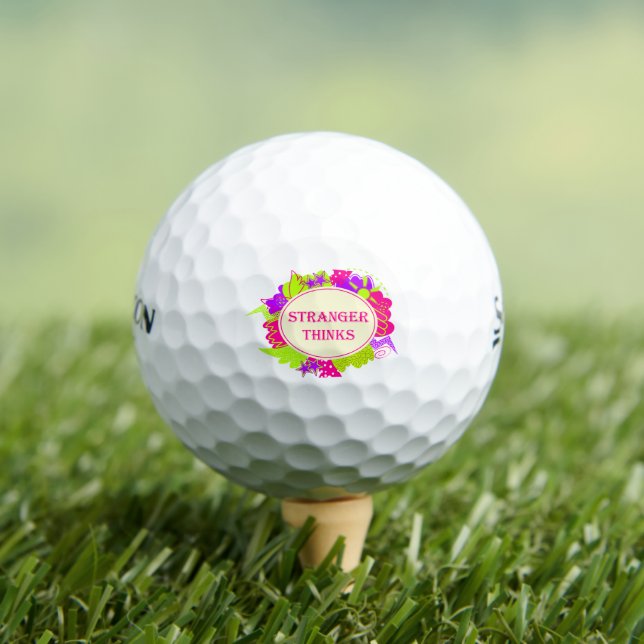 Pelotas De Golf Extraño piensa cita al estilo de un programa de te (Camiseta in situ)