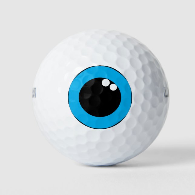 Pelotas De Golf Eyeball Blue Iris Funny (Anverso)