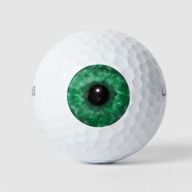 Pelotas De Golf Eyeball Verde (Anverso)