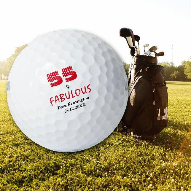 Pelotas De Golf Fabuloso Cincuenta Y Cinco Años Personalizados (Subido por el creador)