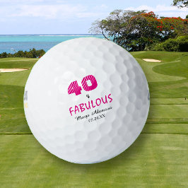 Pelotas De Golf Fabuloso Cuarenta Años Sus Personalizados