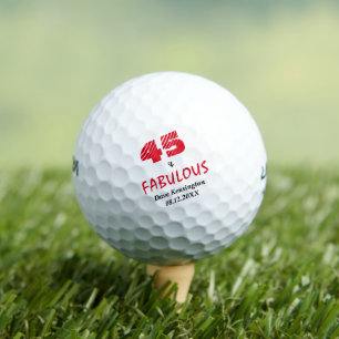Pelotas De Golf Fabuloso Cuarenta Y Cinco Años Personalizado