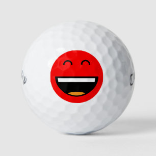 Pelotas De Golf Fácil De Encontrar Emoji Roja Brillante