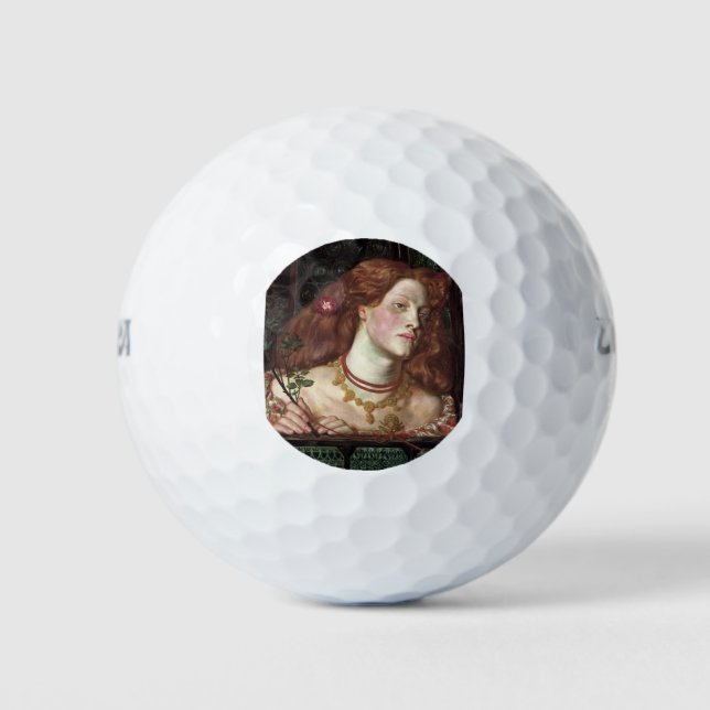 Pelotas De Golf Fair Rosamund (Mujer Elegante y Hermosa Redhead) (Anverso)