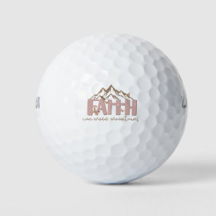 Pelotas De Golf Faith Can Move Mountains Christian Golf Ball