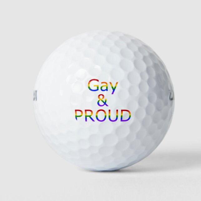 Pelotas De Golf Fallln Gay y Orgullo (Anverso)