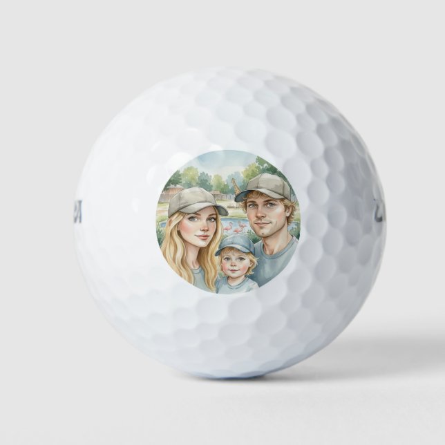 Pelotas De Golf Family face Custom  (Anverso)