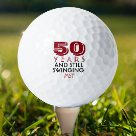 Pelotas De Golf Famoso Golf Balls 50 cumpleaños fiesta Monogramada