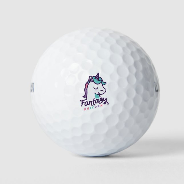 Pelotas De Golf Fantasy Unicorn (Anverso)