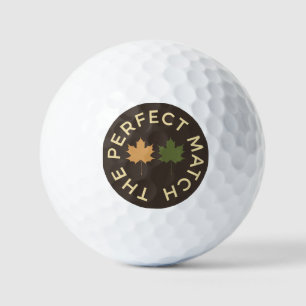 Pelotas De Golf Favor de boda otoñal verde oliva marrón oscuro rús