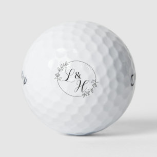 Pelotas De Golf Favor de boda personalizable con monograma para ce