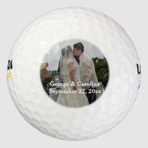 Pelotas De Golf Favor de matrimonio fotográfico personalizado