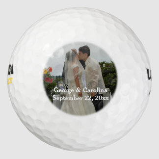Pelotas De Golf Favor de matrimonio fotográfico personalizado