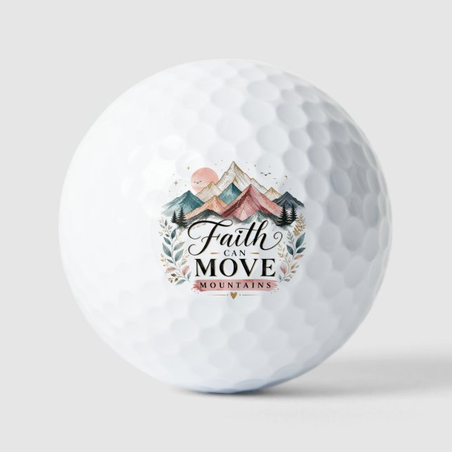 Pelotas de Golf Fe Mueve Montañas (Anverso)