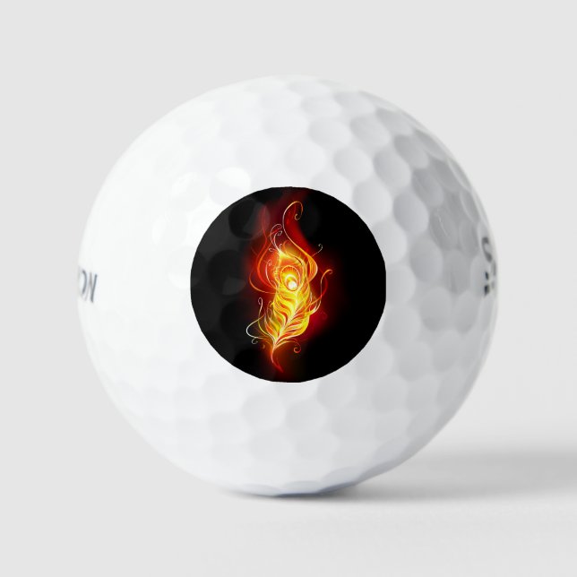 Pelotas De Golf Feather Peacock (Anverso)