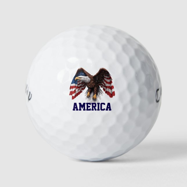 Pelotas De Golf Feather Pride American Eagle (Anverso)