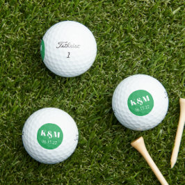 Pelotas De Golf Fecha de fin de semana del boda para recordar las 