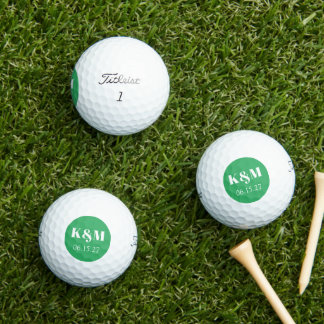 Pelotas De Golf Fecha de fin de semana del boda para recordar las 