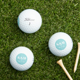Pelotas De Golf Fecha de fin de semana del boda para recordar las 