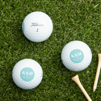 Pelotas De Golf Fecha de fin de semana del boda para recordar las 