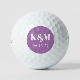 Pelotas De Golf Fecha de fin de semana del boda para recordar las 