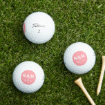 Pelotas De Golf Fecha de fin de semana del boda para recordar las<br><div class="desc">Un diseño sencillo y moderno para las parejas y su cita especial. Genial por un gran favor o favor para conmemorar el evento.</div>