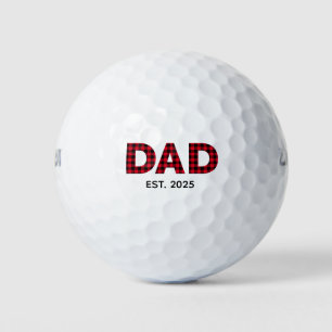 Pelotas De Golf Fecha establecida del papá moderno de cuadros de b