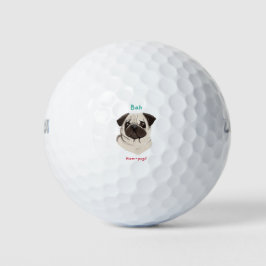 Pelotas De Golf Felices Pawlidays Bah Hum-pug