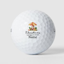 Pelotas De Golf Felices vacaciones de Navidades personalizados