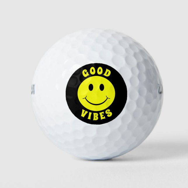 Pelotas De Golf Felices Videos Amarillos (Anverso)