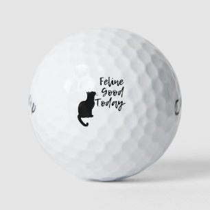 Pelotas De Golf 'Felicino Hoy' Amantes del Gato Negro Divertido Hu