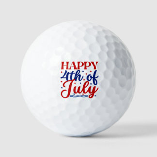 Pelotas De Golf Feliz 4 De Julio