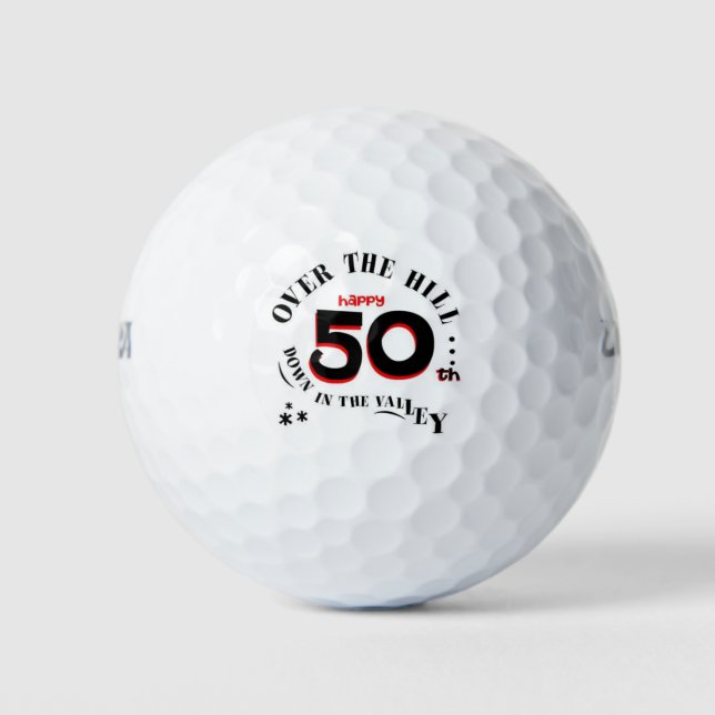 PELOTAS DE GOLF ¡FELIZ 50! (Anverso)
