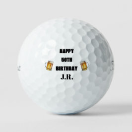 Pelotas De Golf Feliz 50.º cumpleaños Tirador de cerveza Titleist 