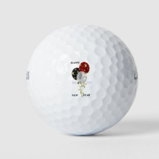 Pelotas De Golf Feliz Año Nuevo