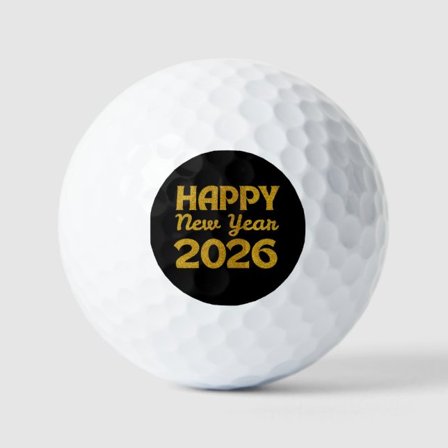 Pelotas De Golf Feliz año nuevo 2026 (Anverso)