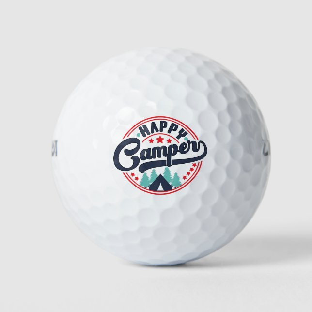 Pelotas de Golf Feliz Campista (Anverso)