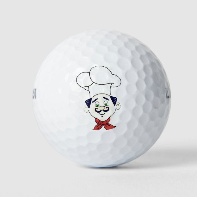 PELOTAS DE GOLF **FELIZ CHEF** (Anverso)