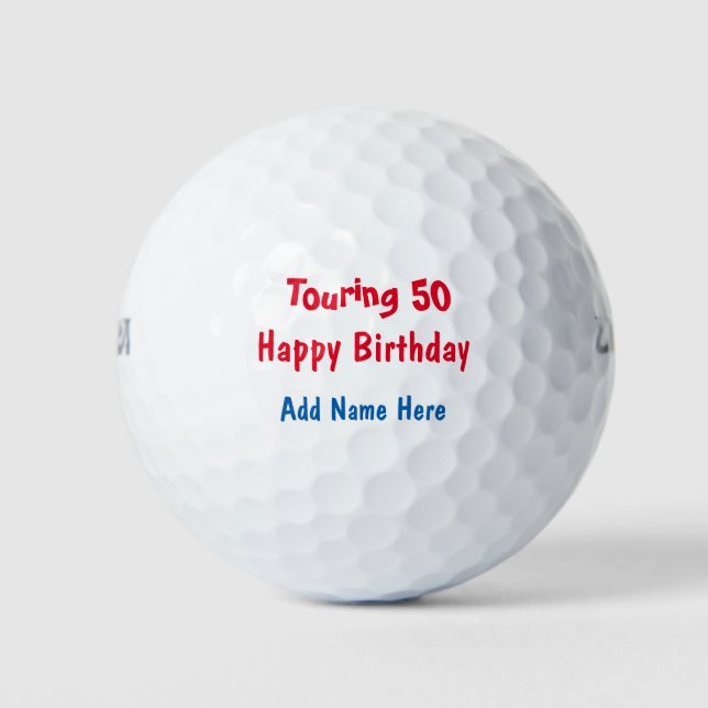 Pelotas De Golf Feliz cumpleaños (Anverso)