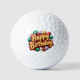 Pelotas De Golf feliz cumpleaños