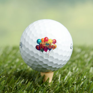 PELOTAS DE GOLF FELIZ CUMPLEAÑOS
