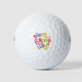 Pelotas De Golf Feliz cumpleaños