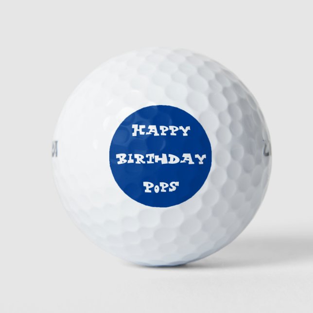 Pelotas De Golf Feliz cumpleaños (Anverso)
