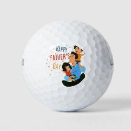 Pelotas De Golf Feliz cumpleaños con la familia