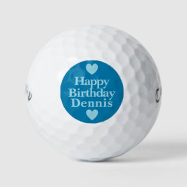 Pelotas De Golf Feliz cumpleaños #Dennis Golf ball
