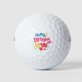 Pelotas De Golf Feliz Cumpleaños Para Ti