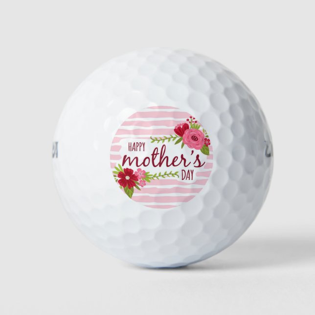 Pelotas De Golf Feliz Día de la Madre (Anverso)