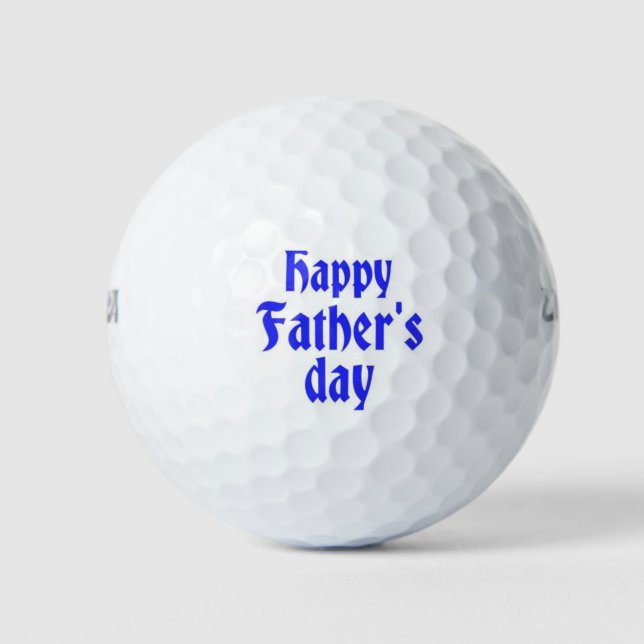 Pelotas De Golf Feliz Día de los Padres (Anverso)